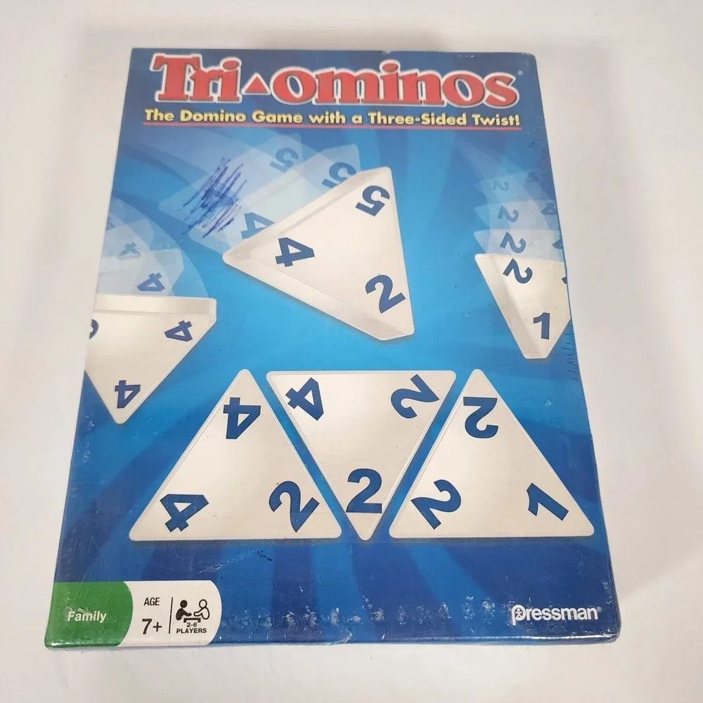 NEW Sealed Pressman Tri-ominos Family Board Game #4420E 2009 Ages 7+